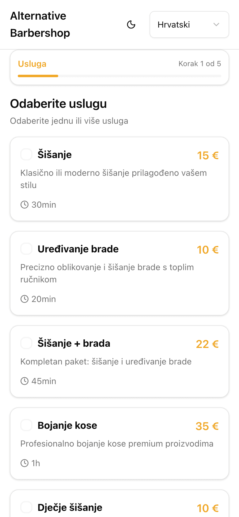 Dechron online rezervacija termina na mobitelu